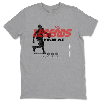 3s Black Cement shirts to match jordans Legends Never Die sneaker match tees Air Jordan 3 Black Cement match shoes to clothes SNRT Sneaker Tees unisex cotton Heather Grey 2 shirts