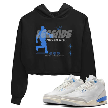 3s Lucky Shorts shirts to match jordans Legends Never Die best t shirts to wear with jordans Air Jordan 3 Lucky Shorts match shoes to clothes SNRT Sneaker Tees unisex cotton Black 1 crop tee