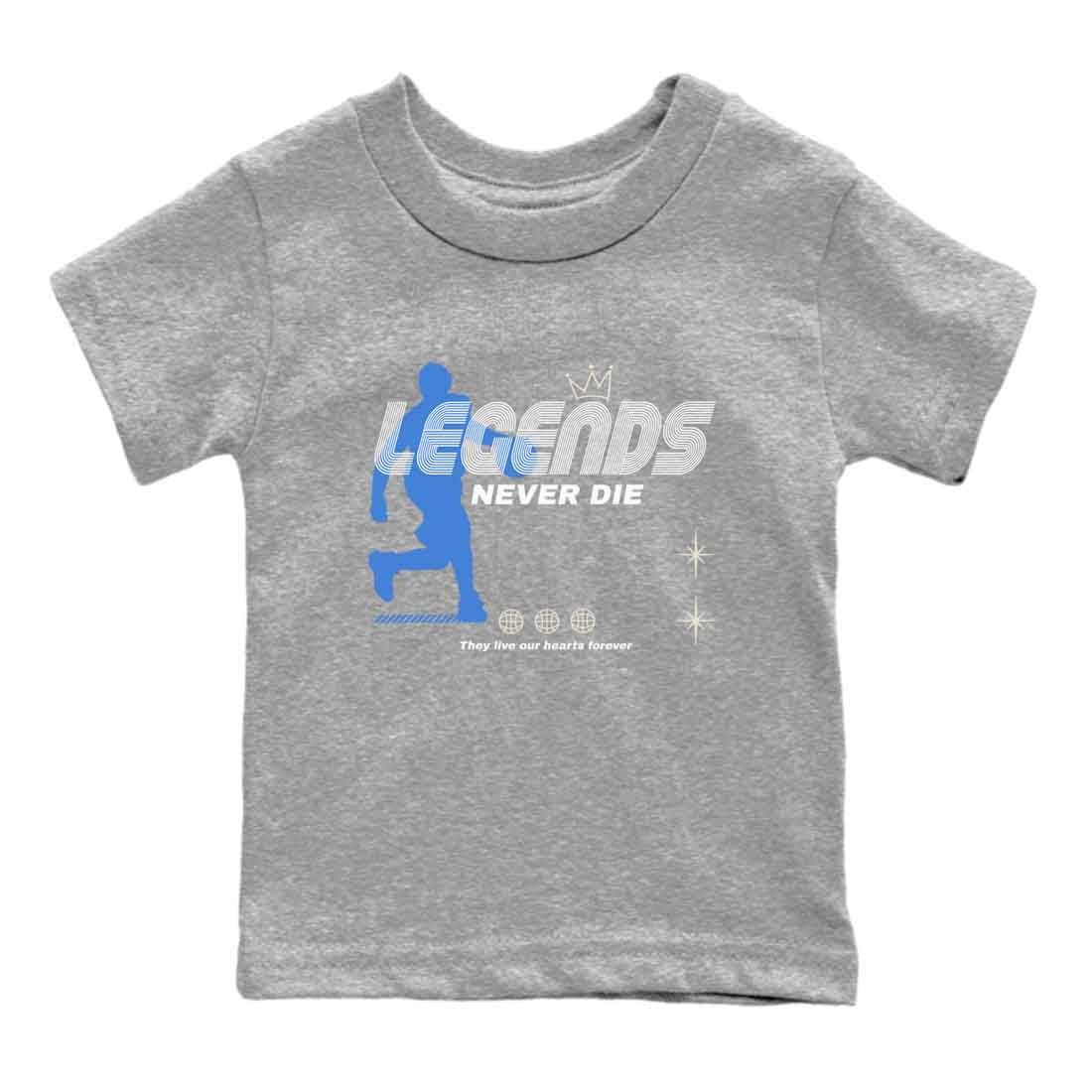 3s Lucky Shorts shirts to match jordans Legends Never Die best t shirts to wear with jordans Air Jordan 3 Lucky Shorts match shoes to clothes SNRT Sneaker Tees Youth Baby Heather Grey 2 tee