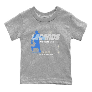 3s Lucky Shorts shirts to match jordans Legends Never Die best t shirts to wear with jordans Air Jordan 3 Lucky Shorts match shoes to clothes SNRT Sneaker Tees Youth Baby Heather Grey 2 tee