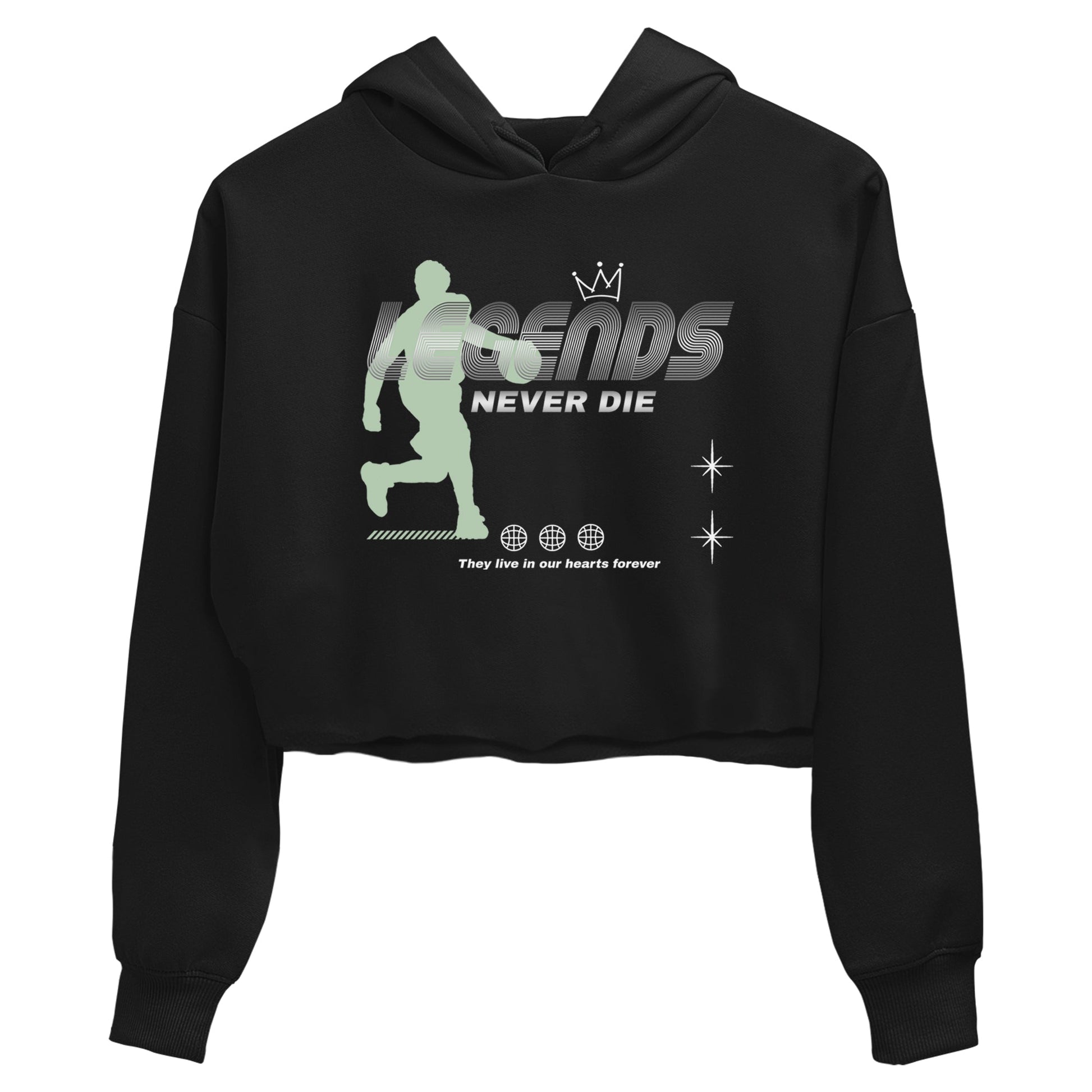 4s seafoam shirts to match jordans Legends Never Die sneaker match tees Air Jordan 4 Abundance match shoes to clothes SNRT Sneaker Tees unisex cotton Black 2 crop tee