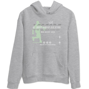 4s seafoam shirts to match jordans Legends Never Die sneaker match tees Air Jordan 4 Abundance match shoes to clothes SNRT Sneaker Tees unisex cotton Heather Grey 2 shirts