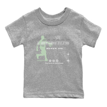 4s seafoam shirts to match jordans Legends Never Die sneaker match tees Air Jordan 4 Abundance match shoes to clothes SNRT Sneaker Tees Youth Baby Heather Grey 2 tee