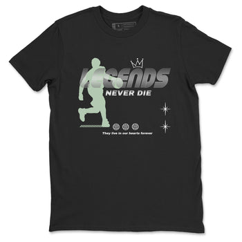 4s seafoam shirts to match jordans Legends Never Die sneaker match tees Air Jordan 4 Abundance match shoes to clothes SNRT Sneaker Tees unisex cotton Black 2 shirts
