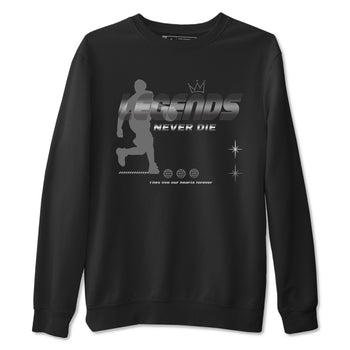 4s Black Cat shirts to match jordans Legends Never Die sneaker match tees Air Jordan 4 Black Cat match shoes to clothes SNRT Sneaker Tees unisex cotton Black 2 shirts