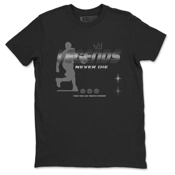 4s Black Cat shirts to match jordans Legends Never Die sneaker match tees Air Jordan 4 Black Cat match shoes to clothes SNRT Sneaker Tees unisex cotton Black 2 shirts