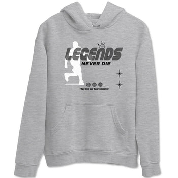 4s Fear shirts to match jordans Legends Never Die sneaker match tees Air Jordan 4 Retro Fear match shoes to clothes SNRT Sneaker Tees unisex cotton Heather Grey 2 shirts