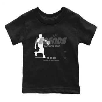 4s Fear shirts to match jordans Legends Never Die sneaker match tees Air Jordan 4 Retro Fear match shoes to clothes SNRT Sneaker Tees Youth Baby Black 2 tee