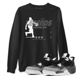 4s Fear shirts to match jordans Legends Never Die sneaker match tees Air Jordan 4 Retro Fear match shoes to clothes SNRT Sneaker Tees unisex cotton Black 1 shirts