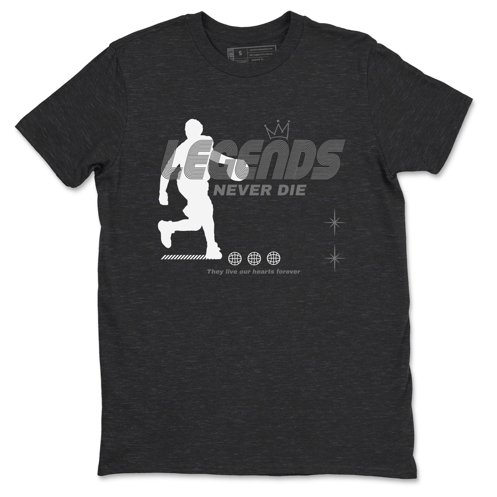 4s Fear shirts to match jordans Legends Never Die sneaker match tees Air Jordan 4 Retro Fear match shoes to clothes SNRT Sneaker Tees unisex cotton Charcoal Heather 2 shirts