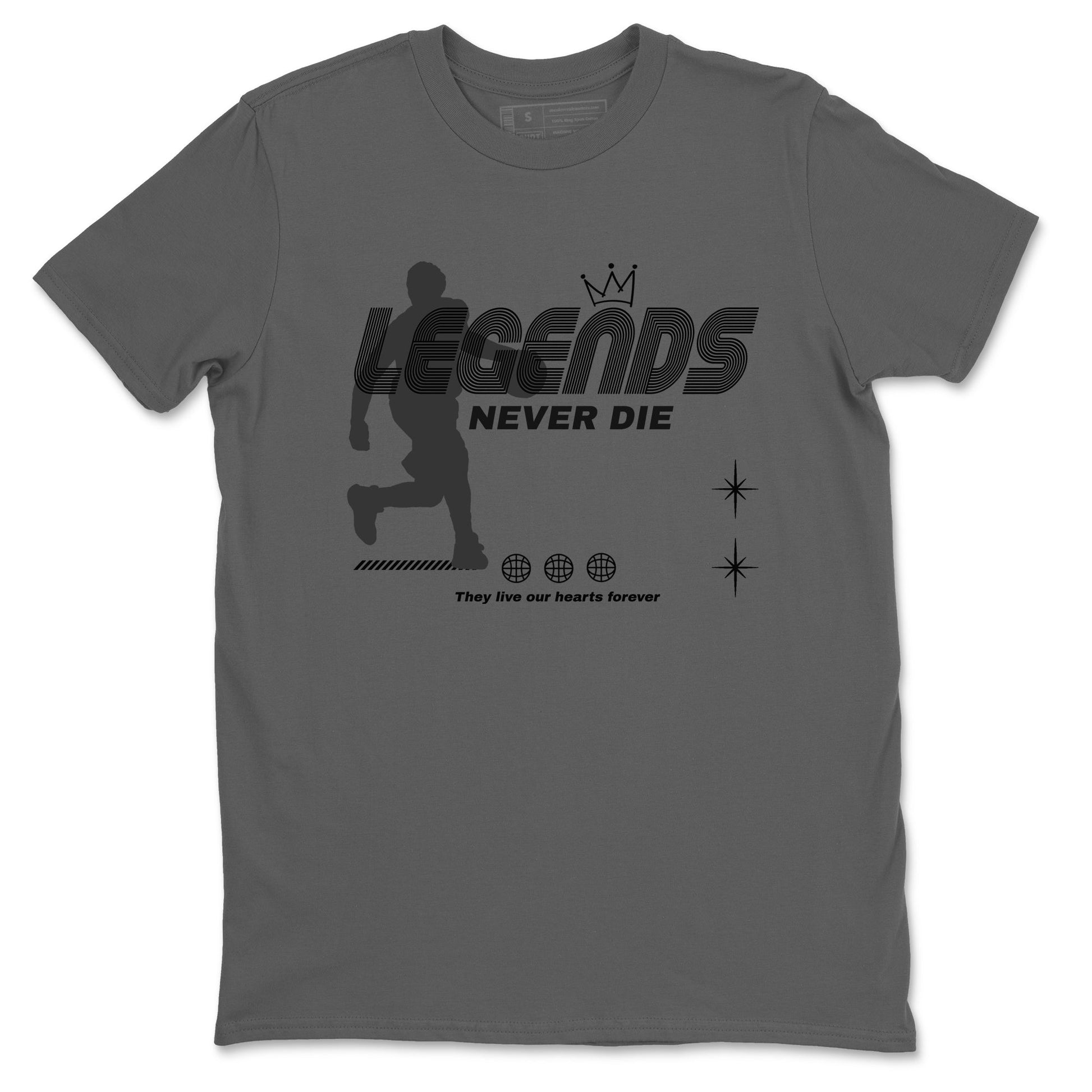 4s Fear shirts to match jordans Legends Never Die sneaker match tees Air Jordan 4 Retro Fear match shoes to clothes SNRT Sneaker Tees unisex cotton Cool Grey 2 shirts