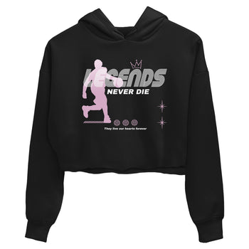 4s Retro Orchid shirts to match jordans Legends Never Die sneaker match tees Air Jordan 4 WMNS Orchid match shoes to clothes SNRT Sneaker Tees unisex cotton Black 2 crop tee