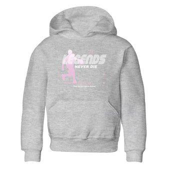 4s Retro Orchid shirts to match jordans Legends Never Die sneaker match tees Air Jordan 4 WMNS Orchid match shoes to clothes SNRT Sneaker Tees Youth Baby Heather Grey 2 tee