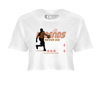 5s Archaeo Brown shirts to match jordans Legends Never Die sneaker match tees Air Jordan 5 Archaeo Brown match shoes to clothes SNRT Sneaker Tees unisex cotton White 2 crop tee
