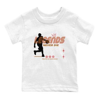 5s Archaeo Brown shirts to match jordans Legends Never Die sneaker match tees Air Jordan 5 Archaeo Brown match shoes to clothes SNRT Sneaker Tees Youth Baby White 2 tee