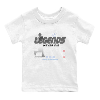 5s Black Metallic Reimagined shirts to match jordans Legends Never Die best t shirts to wear with jordans Air Jordan 5 Reimagined match shoes to clothes SNRT Sneaker Tees Youth Baby White 2 tee