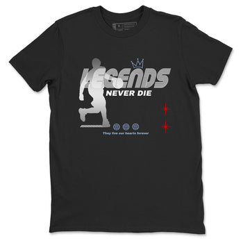 5s Black Metallic Reimagined shirts to match jordans Legends Never Die best t shirts to wear with jordans Air Jordan 5 Reimagined match shoes to clothes SNRT Sneaker Tees unisex cotton Black 2 shirts