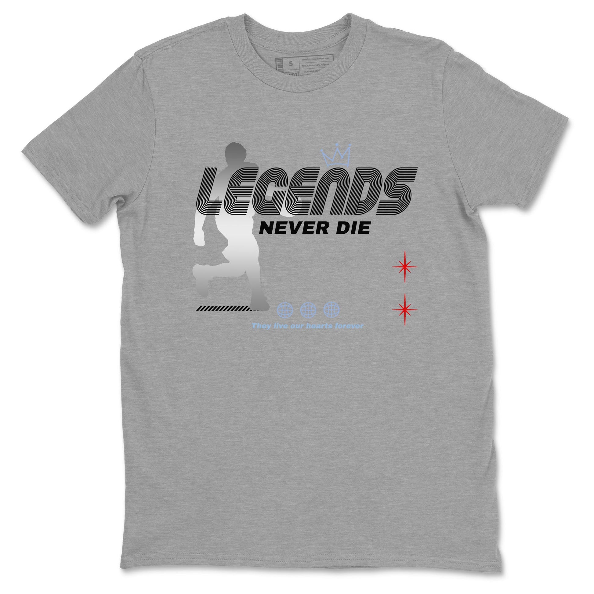 5s Black Metallic Reimagined shirts to match jordans Legends Never Die best t shirts to wear with jordans Air Jordan 5 Reimagined match shoes to clothes SNRT Sneaker Tees unisex cotton Heather Grey 2 shirts