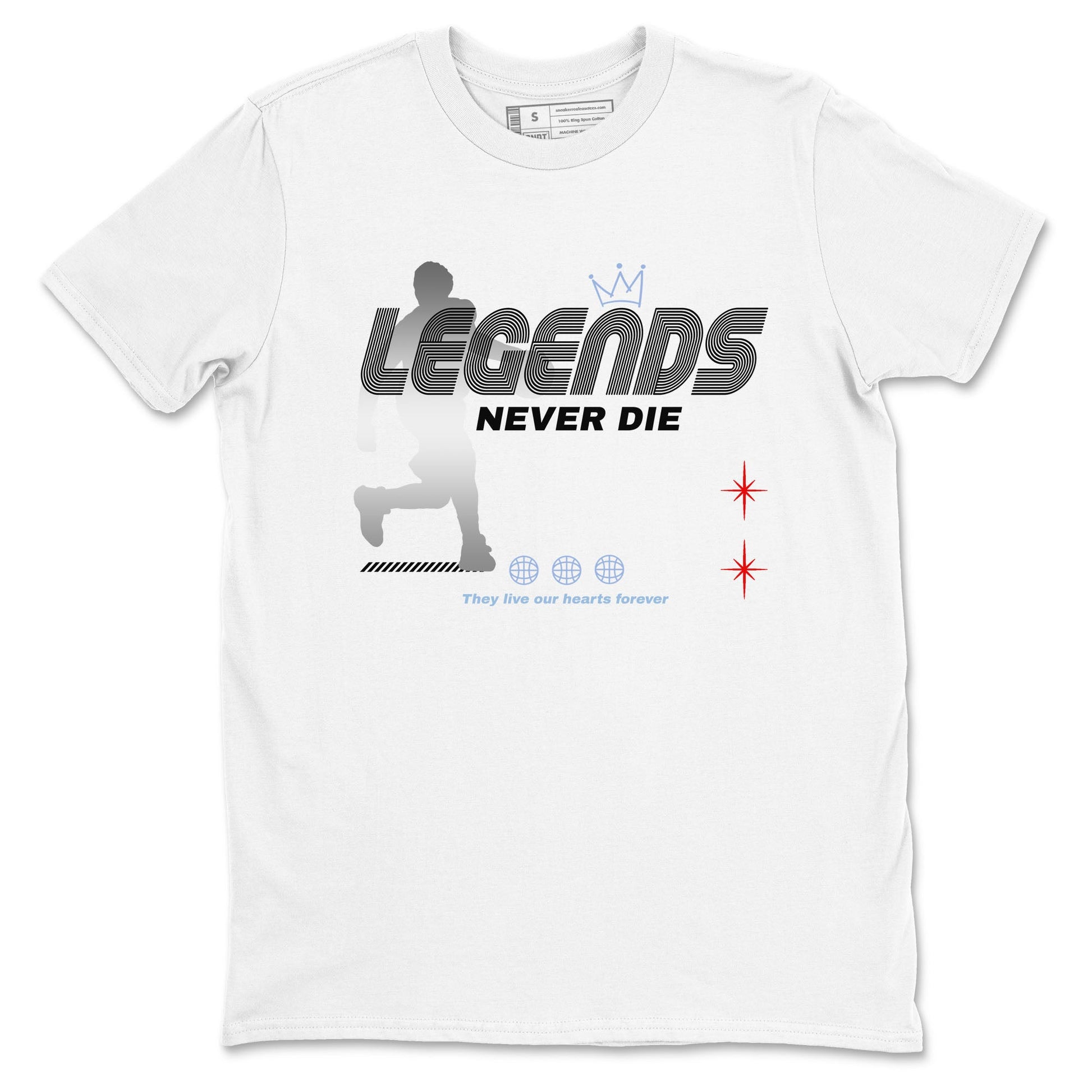5s Black Metallic Reimagined shirts to match jordans Legends Never Die best t shirts to wear with jordans Air Jordan 5 Reimagined match shoes to clothes SNRT Sneaker Tees unisex cotton White 2 shirts
