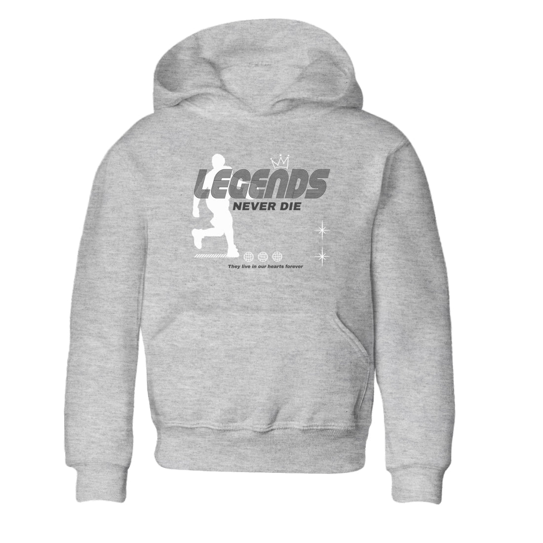 9s Cool Grey shirts to match jordans Legends Never Die sneaker match tees Air Jordan 9 Retro Cool Grey match shoes to clothes SNRT Sneaker Tees Youth Baby Heather Grey 2 tee