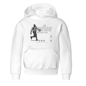 9s Cool Grey shirts to match jordans Legends Never Die sneaker match tees Air Jordan 9 Retro Cool Grey match shoes to clothes SNRT Sneaker Tees Youth Baby White 2 tee