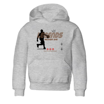 9s Olive shirts to match jordans Legends Never Die sneaker match tees Air Jordan 9 Olive match shoes to clothes SNRT Sneaker Tees Youth Baby Heather Grey 2 tee