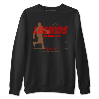 9s Olive shirts to match jordans Legends Never Die sneaker match tees Air Jordan 9 Olive match shoes to clothes SNRT Sneaker Tees unisex cotton Black 2 shirts