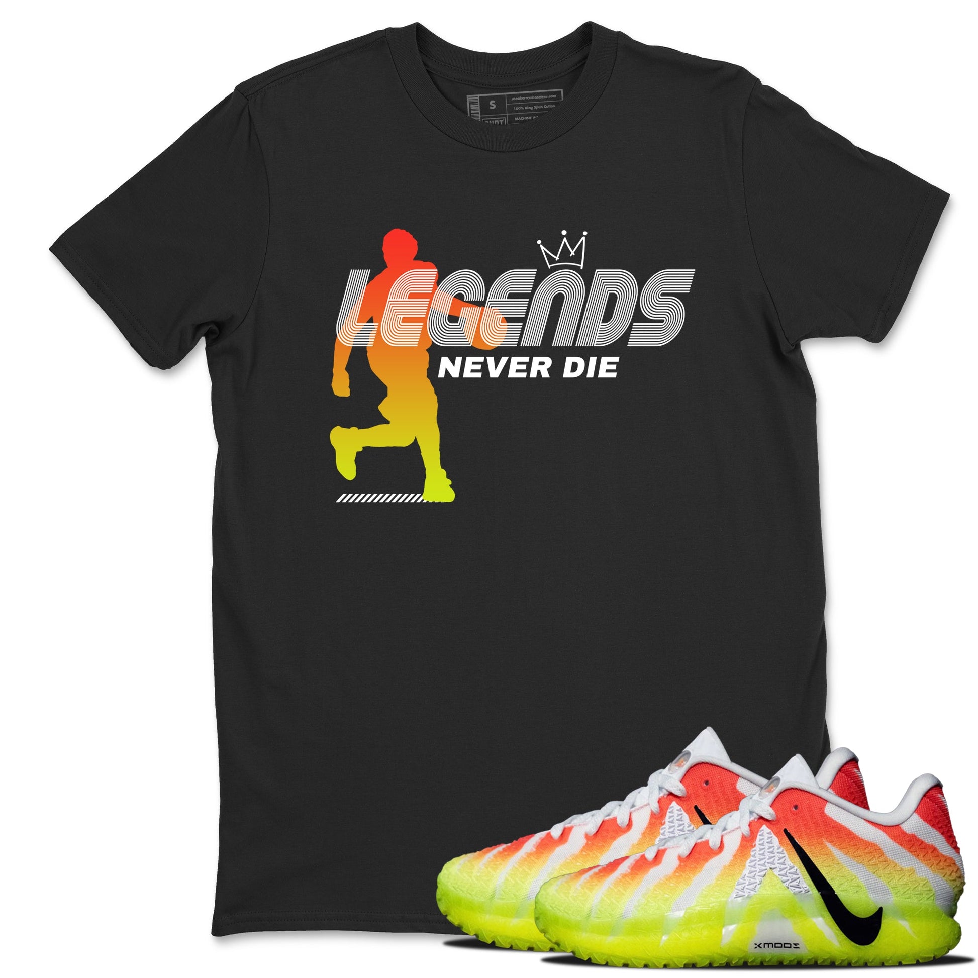 Sneaker match tees – Sneaker Tees To Match Nike JA 3 Under The Christmas Tree JA 3 'Snowed In'  Shoes – Legends Never Die Tee Black 1