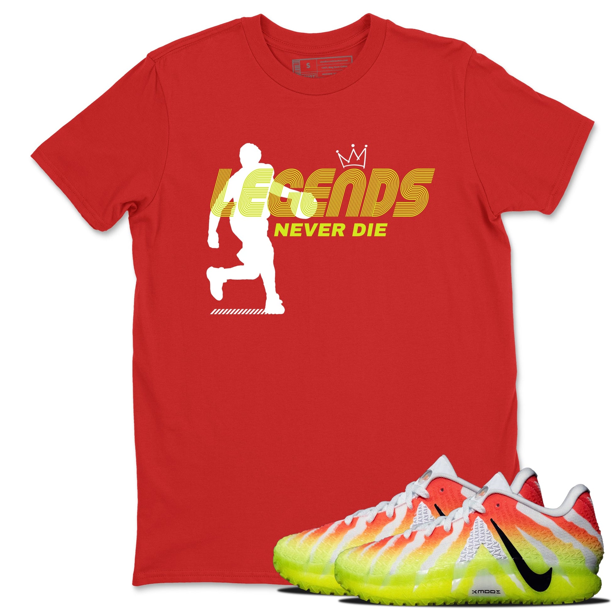 Sneaker match tees – Sneaker Tees To Match Nike JA 3 Under The Christmas Tree JA 3 'Snowed In'  Shoes – Legends Never Die Tee Red 1