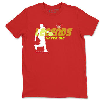 Sneaker match tees – Sneaker Tees To Match Nike JA 3 Under The Christmas Tree JA 3 'Snowed In'  Shoes – Legends Never Die Tee Red 2