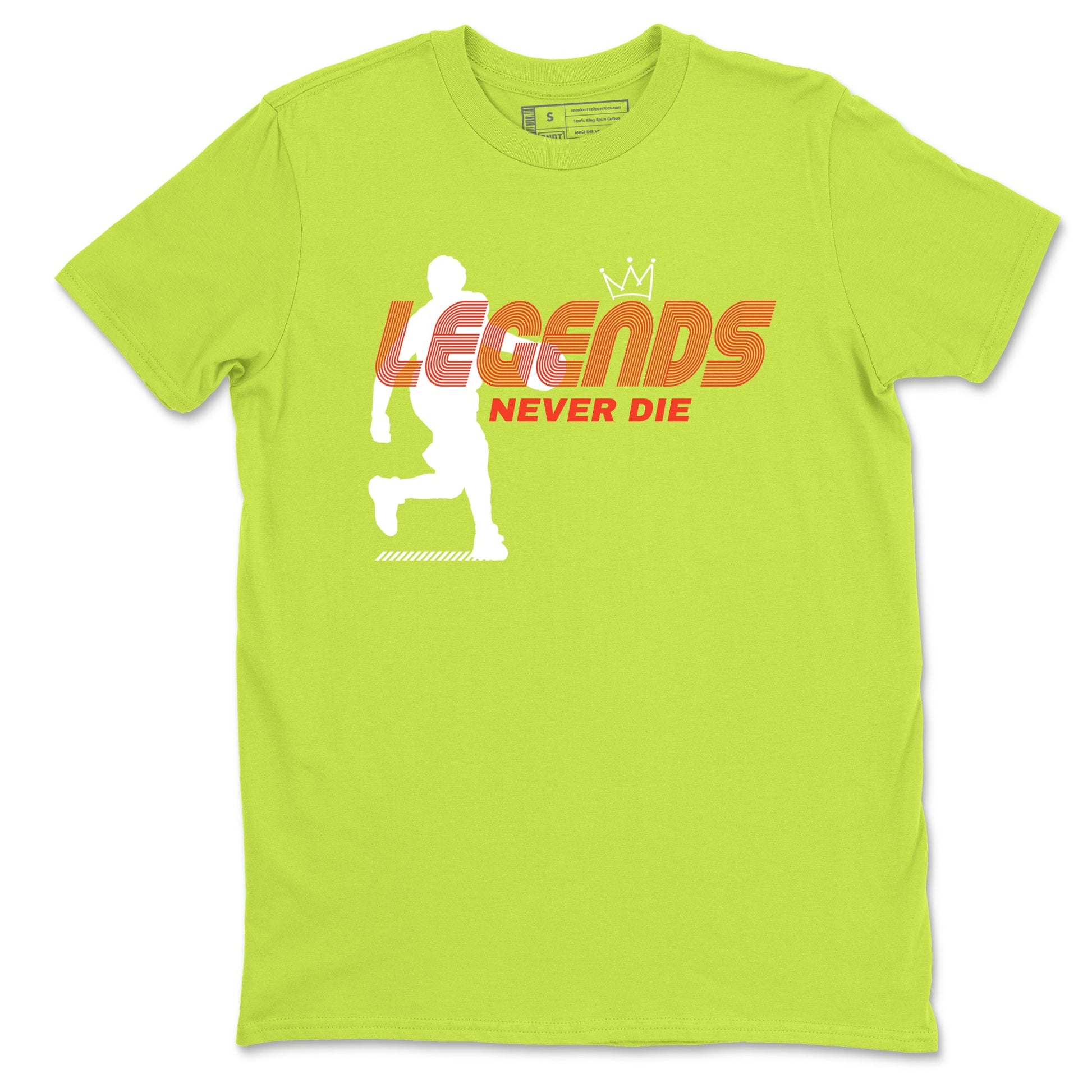 Sneaker match tees – Sneaker Tees To Match Nike JA 3 Under The Christmas Tree JA 3 'Snowed In'  Shoes – Legends Never Die Tee Safety Green 2