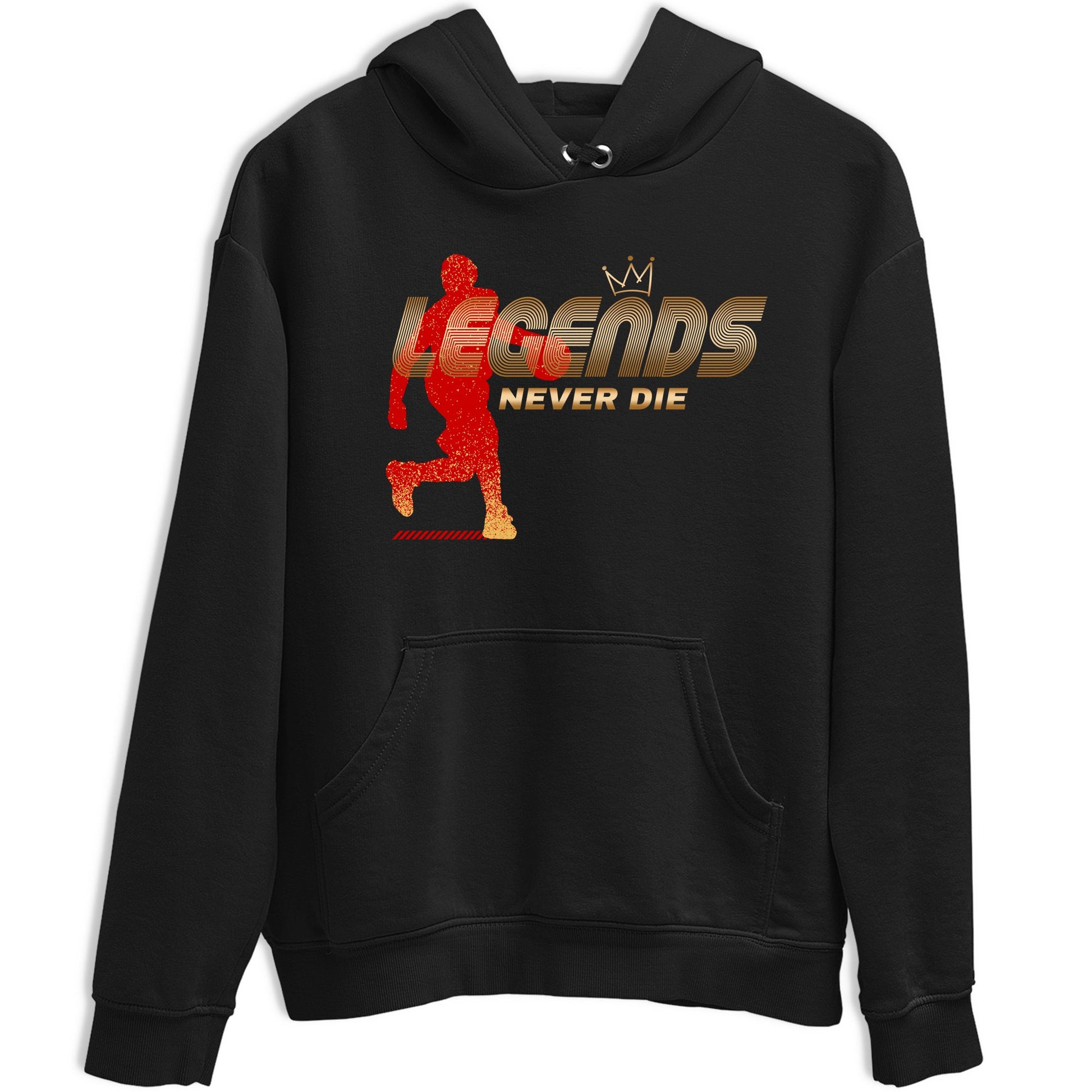 Sneaker match tees – Sneaker Tees To Match Nike KB 9 China Shoes KB 9 University Red and Metallic Gold – Legends Never Die Tee Black 2