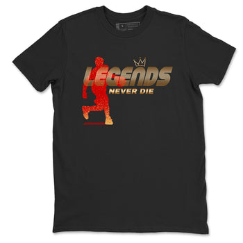 Sneaker match tees – Sneaker Tees To Match Nike KB 9 China Shoes KB 9 University Red and Metallic Gold – Legends Never Die Tee Black 2