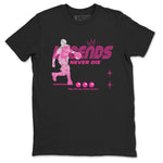 Nike KD 4 Retro Aunt Pearl shirts to match jordans Legends Never Die sneaker match tees Nike KD 4 Aunt Pearl match shoes to clothes SNRT Sneaker Tees unisex cotton Black 2 shirts