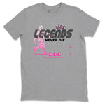 Nike KD 4 Retro Aunt Pearl shirts to match jordans Legends Never Die sneaker match tees Nike KD 4 Aunt Pearl match shoes to clothes SNRT Sneaker Tees unisex cotton Heather Grey 2 shirts