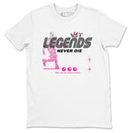 Nike KD 4 Retro Aunt Pearl shirts to match jordans Legends Never Die sneaker match tees Nike KD 4 Aunt Pearl match shoes to clothes SNRT Sneaker Tees unisex cotton White 2 shirts