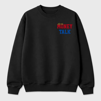 Let the Money Talk sneaker match t-shirt styled to complete your fit with the sneakers, shown in Black.