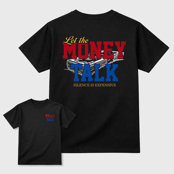 Let the Money Talk sneaker match t-shirt styled to complete your fit with the sneakers, shown in Black.