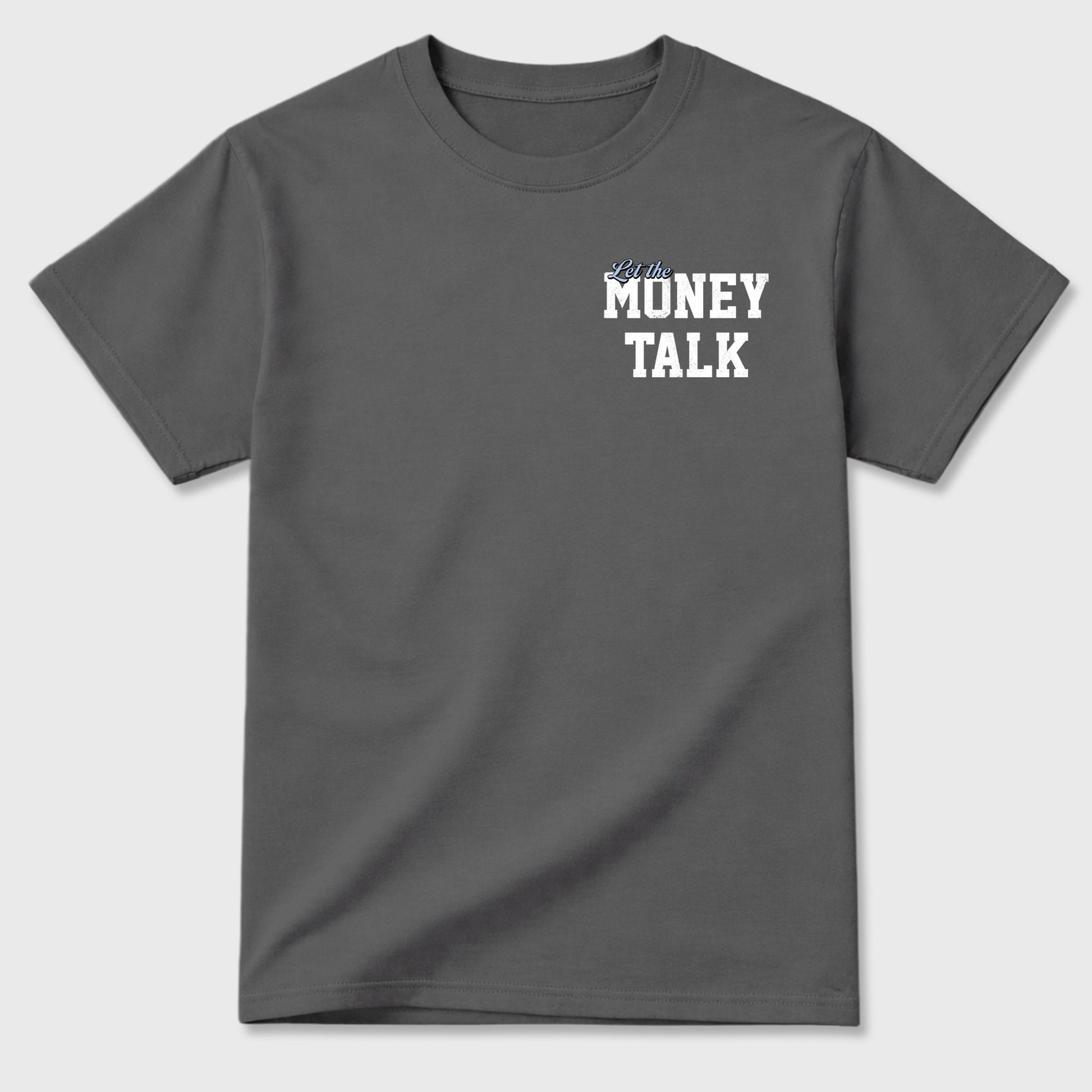 Let the Money Talk sneaker match t-shirt styled to complete your fit with the sneakers, shown in Cool Grey.