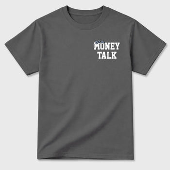Let the Money Talk sneaker match t-shirt styled to complete your fit with the sneakers, shown in Cool Grey.