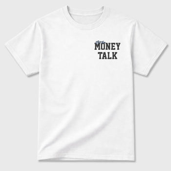 Let the Money Talk sneaker match t-shirt styled to complete your fit with the sneakers, shown in White.