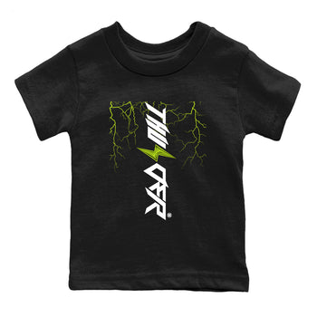 Foams One Black Volt best t shirts to wear with jordans Lightning Thunder sneaker match tees Air Foamposite One Black Volt match shoes to clothes SNRT Sneaker Tees Youth Baby Black 2 tee