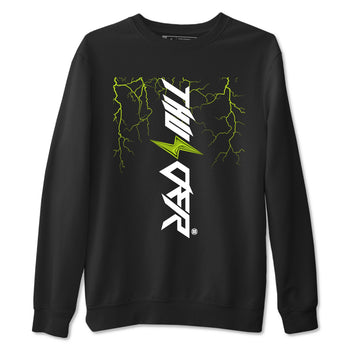 Foams One Black Volt best t shirts to wear with jordans Lightning Thunder sneaker match tees Air Foamposite One Black Volt match shoes to clothes SNRT Sneaker Tees unisex cotton Black 2 shirts