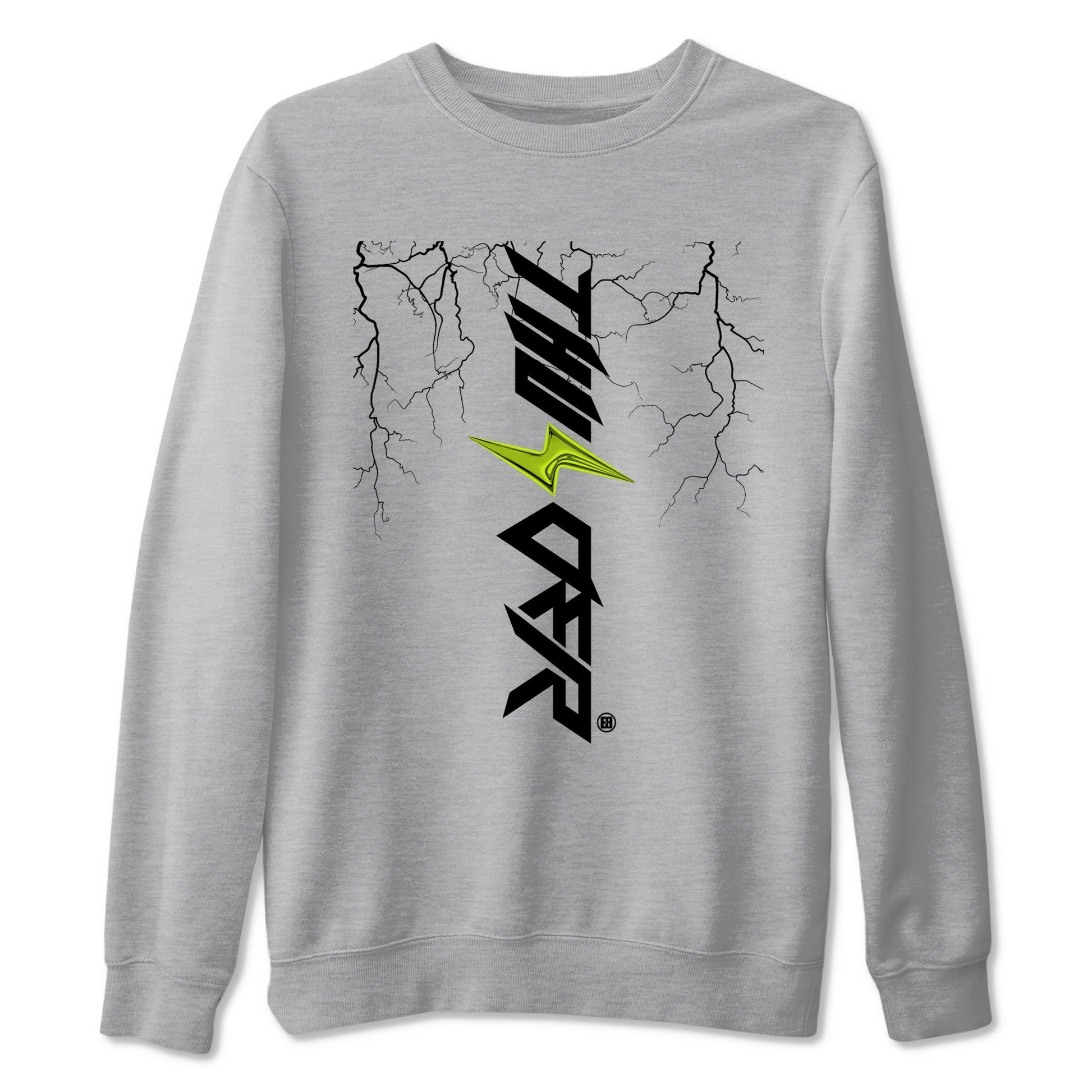 Foams One Black Volt best t shirts to wear with jordans Lightning Thunder sneaker match tees Air Foamposite One Black Volt match shoes to clothes SNRT Sneaker Tees unisex cotton Heather Grey 2 shirts