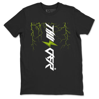 Foams One Black Volt best t shirts to wear with jordans Lightning Thunder sneaker match tees Air Foamposite One Black Volt match shoes to clothes SNRT Sneaker Tees unisex cotton Black 2 shirts