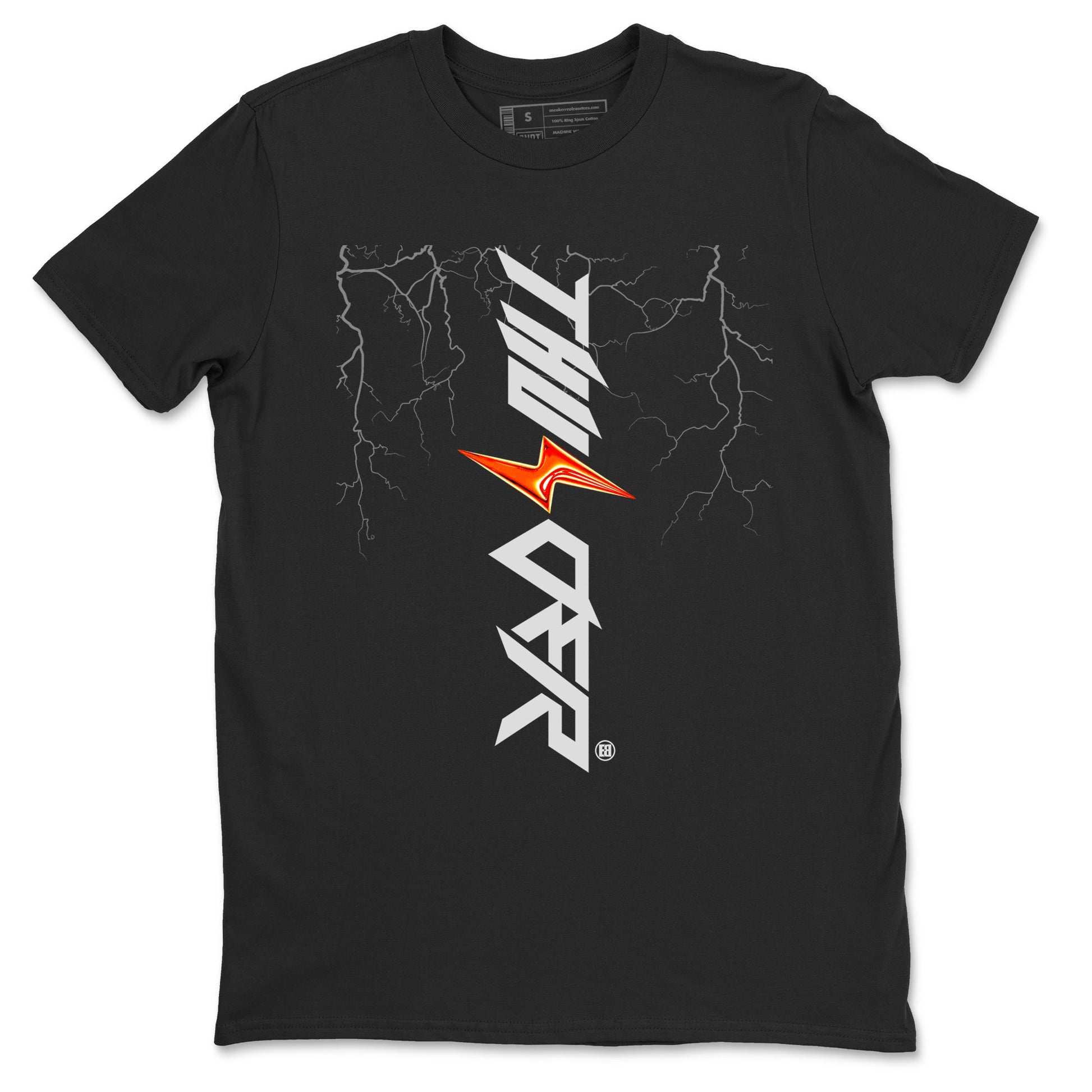 Foams One Jin shirts to match jordans Lightning Thunder sneaker match tees Air Foamposite One Jin match shoes to clothes SNRT Sneaker Tees unisex cotton Black 2 shirts