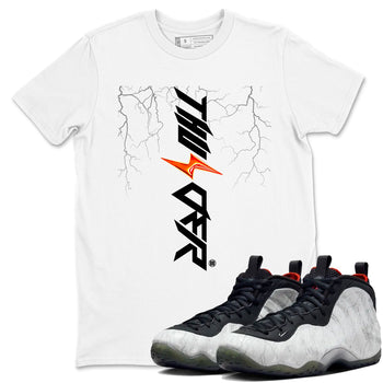 Foams One Jin shirts to match jordans Lightning Thunder sneaker match tees Air Foamposite One Jin match shoes to clothes SNRT Sneaker Tees unisex cotton White 1 shirts