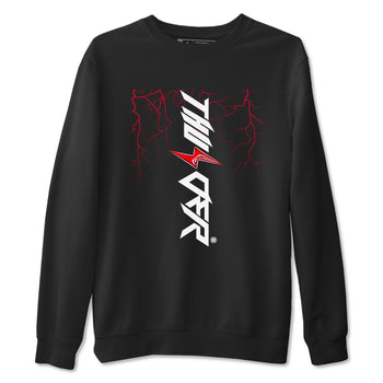 4s Red Thunder shirts to match jordans Lightning Thunder sneaker match tees Air Jordan 4 Red Thunder SNRT Sneaker Tees streetwear brand Black 2 unisex cotton tee