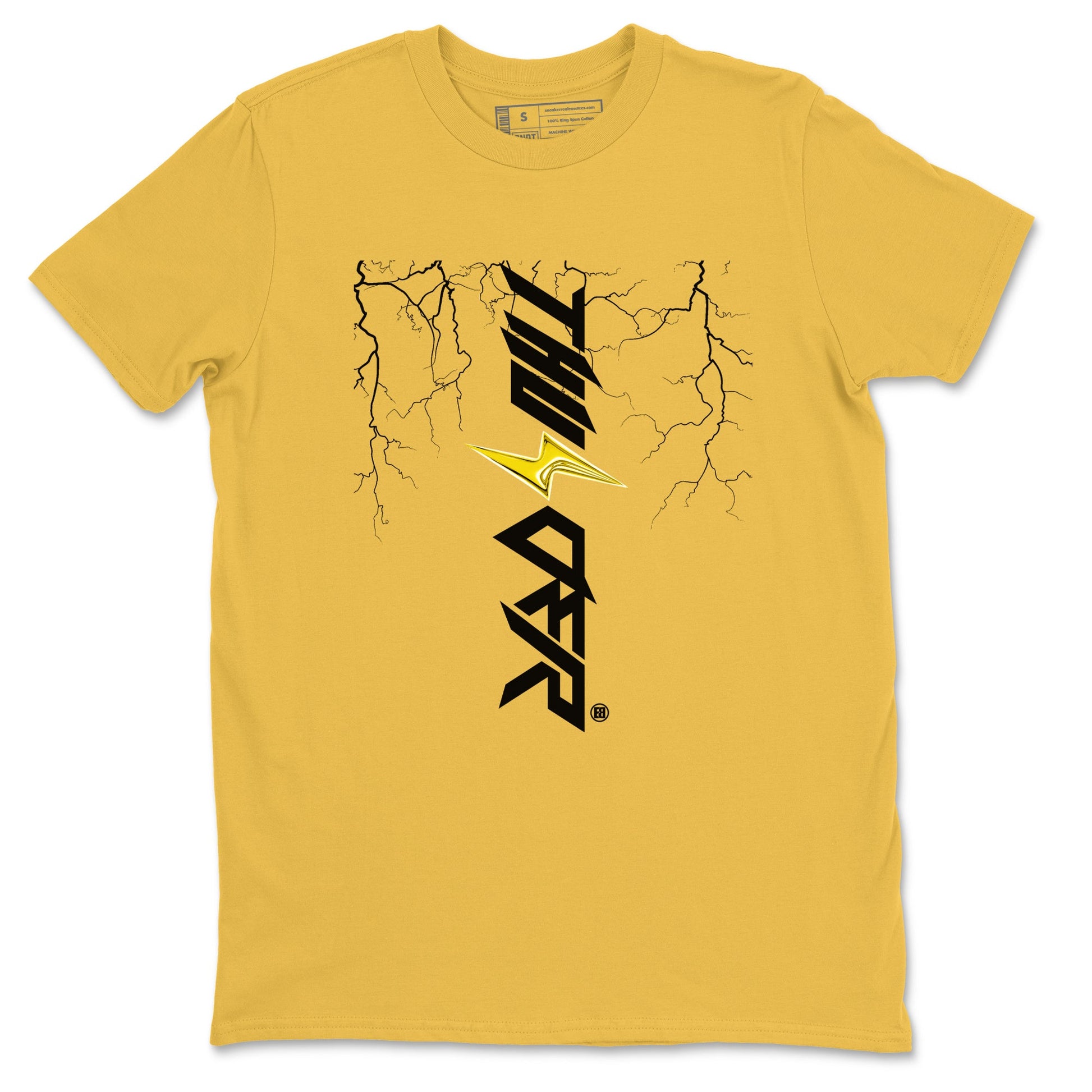 AJ4 Thunder shirts to match jordans Lightning Thunder sneaker match tees Air Jordan 4 Thunder SNRT Sneaker Tees streetwear brand Daisy 2 unisex cotton tee