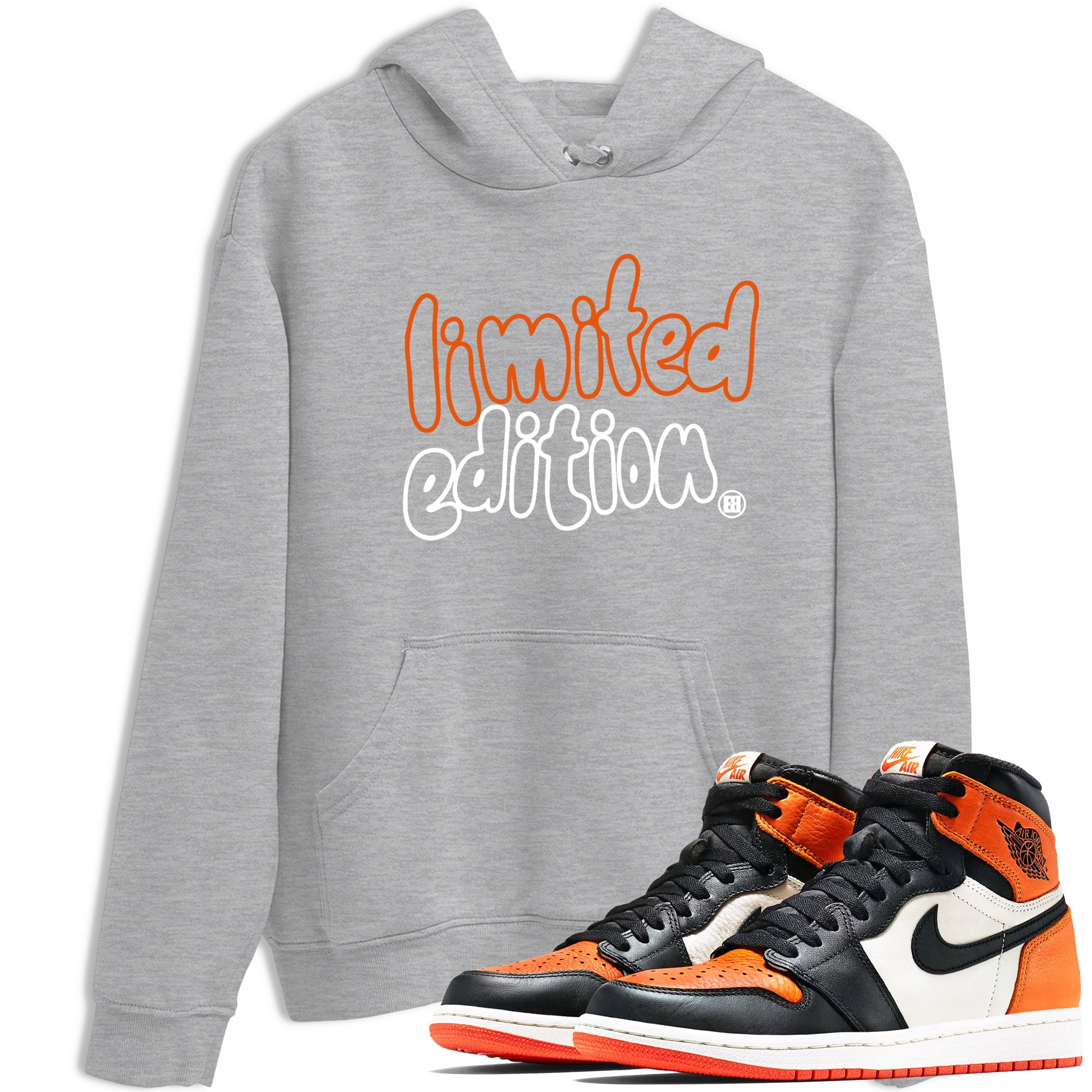 Sneaker match tees – Sneaker Tees To Match Air Jordan 1 Shattered Backboard Shoes – Limited Edition Tee Heather Grey 1